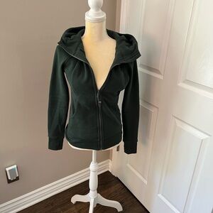 Lululemon Athletica Deep Green Zip-Up Jacket